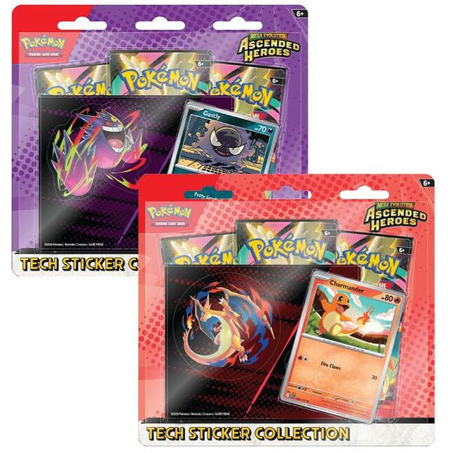 Pokemon Mega Evolution Ascended Heroes Tech Sticker Collection
