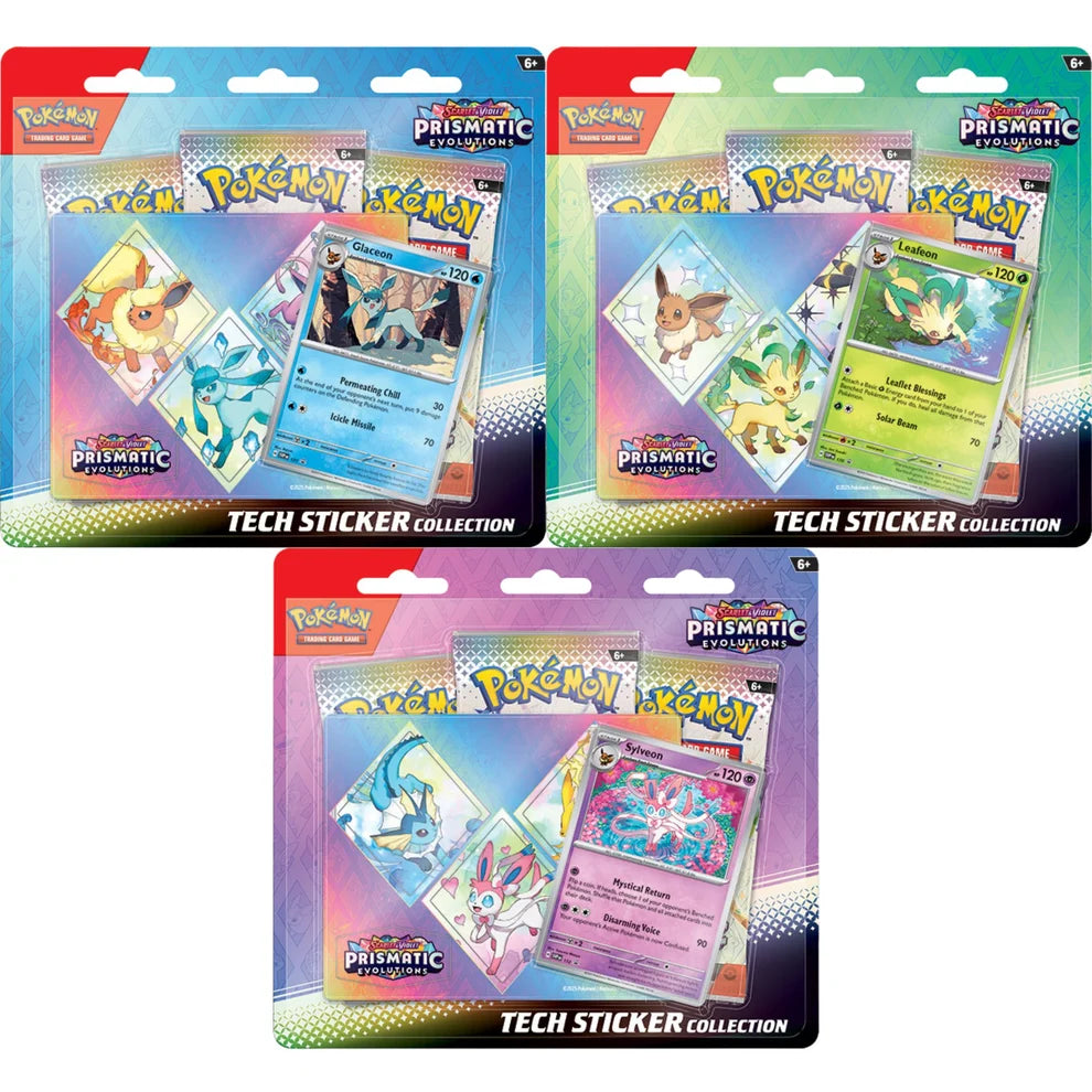 Pokemon Scarlet & Violet Prismatic Evolutions Sylveon Tech Sticker Collection