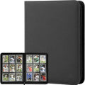 9 Pocket Black Trading Card Binder-Black