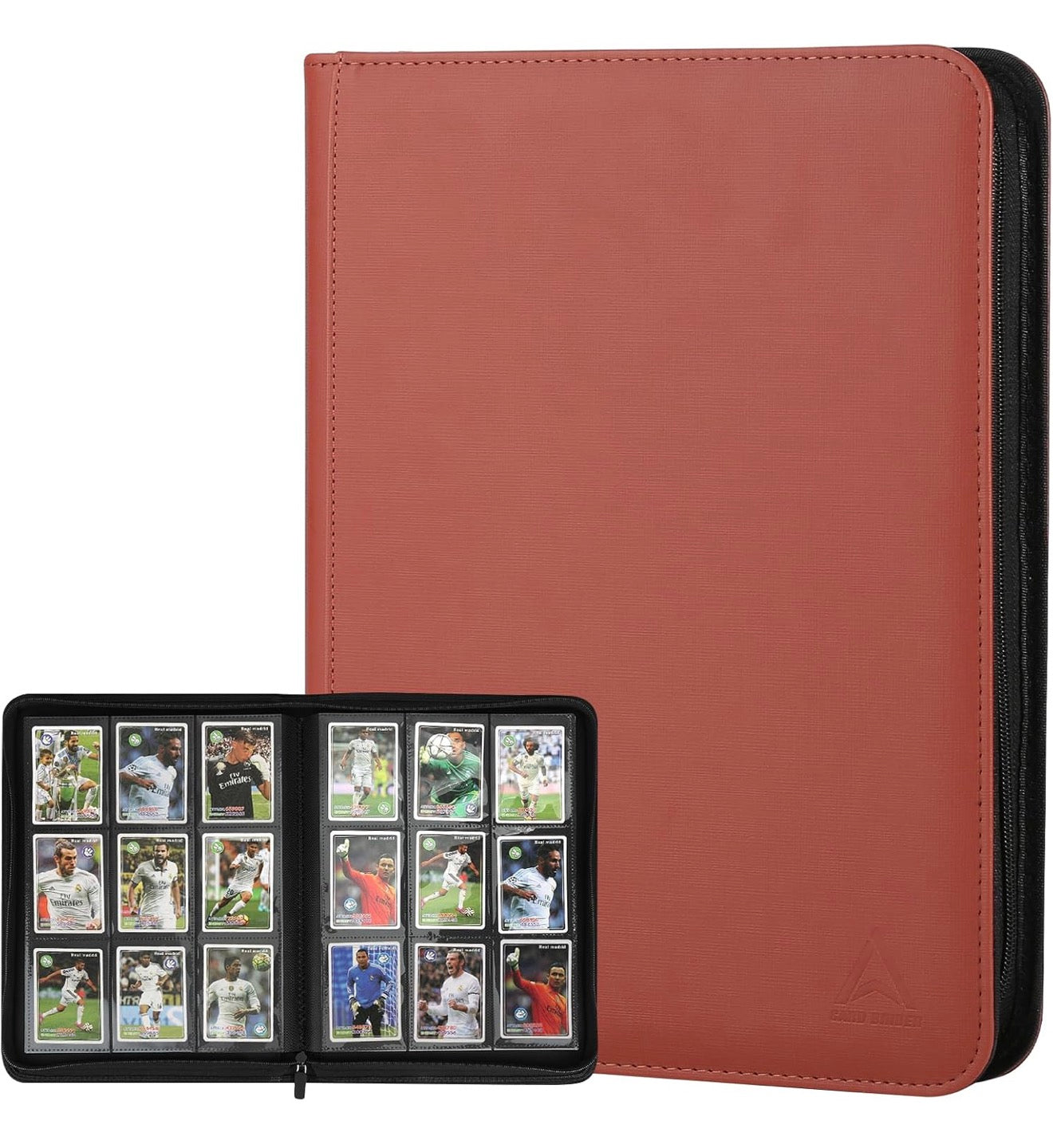 9 Pocket Brown Trading Card Binder