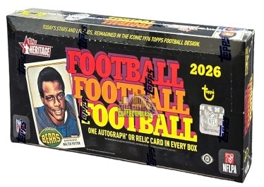 2026 Topps Heritage Football Hobby Box