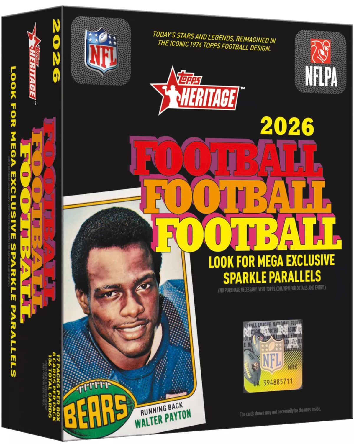 2026 Topps Heritage Football Mega Box