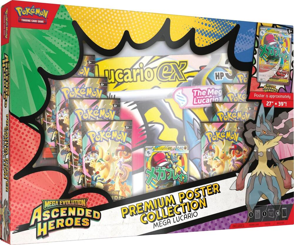 Pokemon Ascended Heroes Premium Poster Collection: Mega Lucario