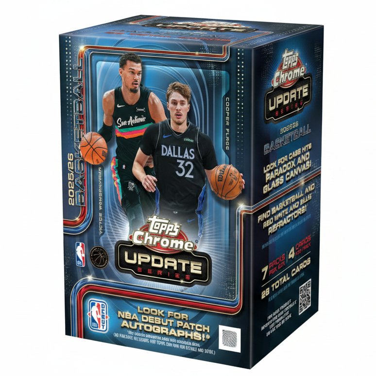 2025/26 Topps Chrome Update Series Basketball Blaster Box